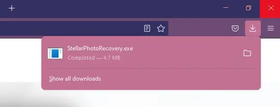 stellar photo recovery - initial download of free trial version