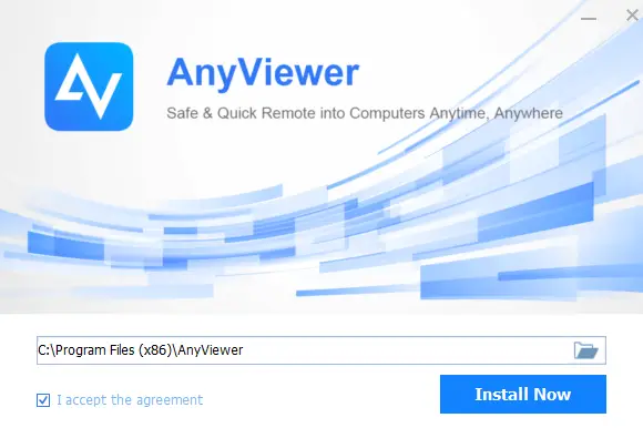 AnyViewer - installation screen