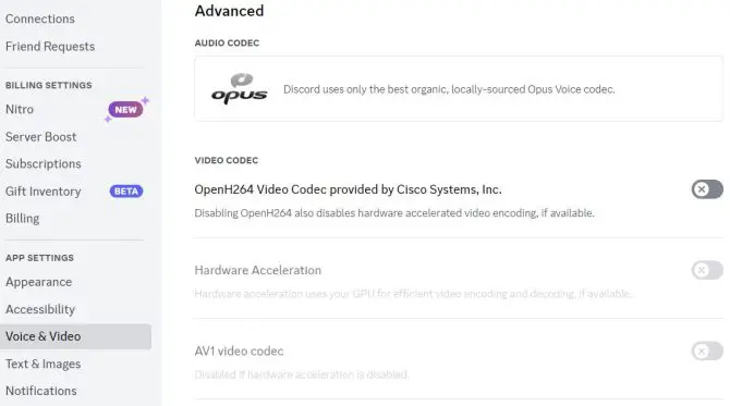 OpenH264 and hardware acceleration